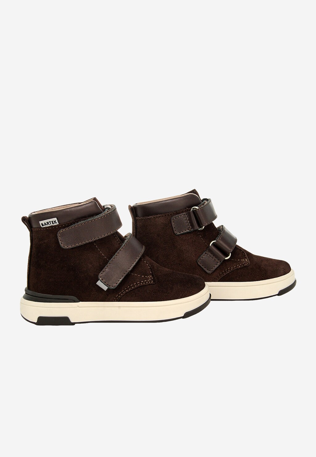 Hnědé kotníkové boty BARTEK 1198503 z kombinace semišové a hladké kůže Widok 8