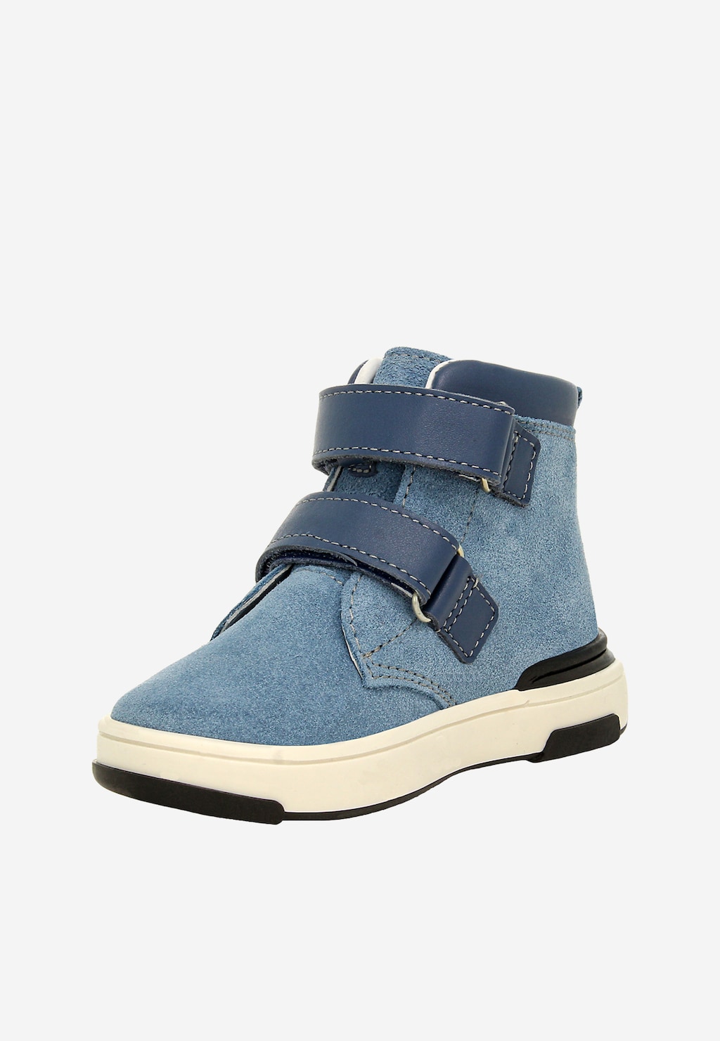 Modré členkové topánky BARTEK z pravej kože 1198504 Widok 4