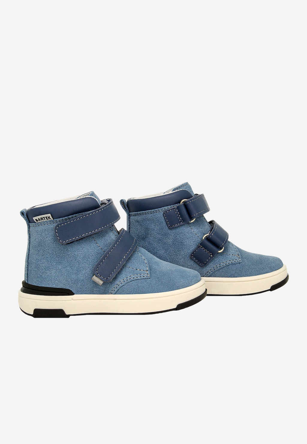 Modré členkové topánky BARTEK z pravej kože 1198504 Widok 8