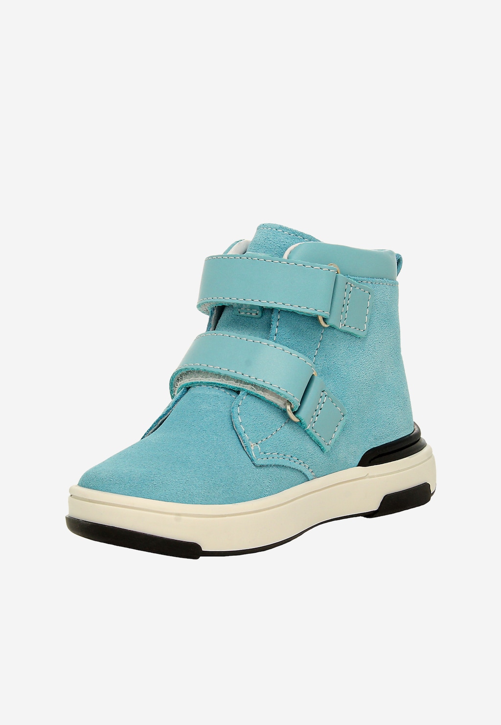 Tyrkysové členkové topánky BARTEK 1198505 z kombinácie semiša a hladkej kože Widok 5