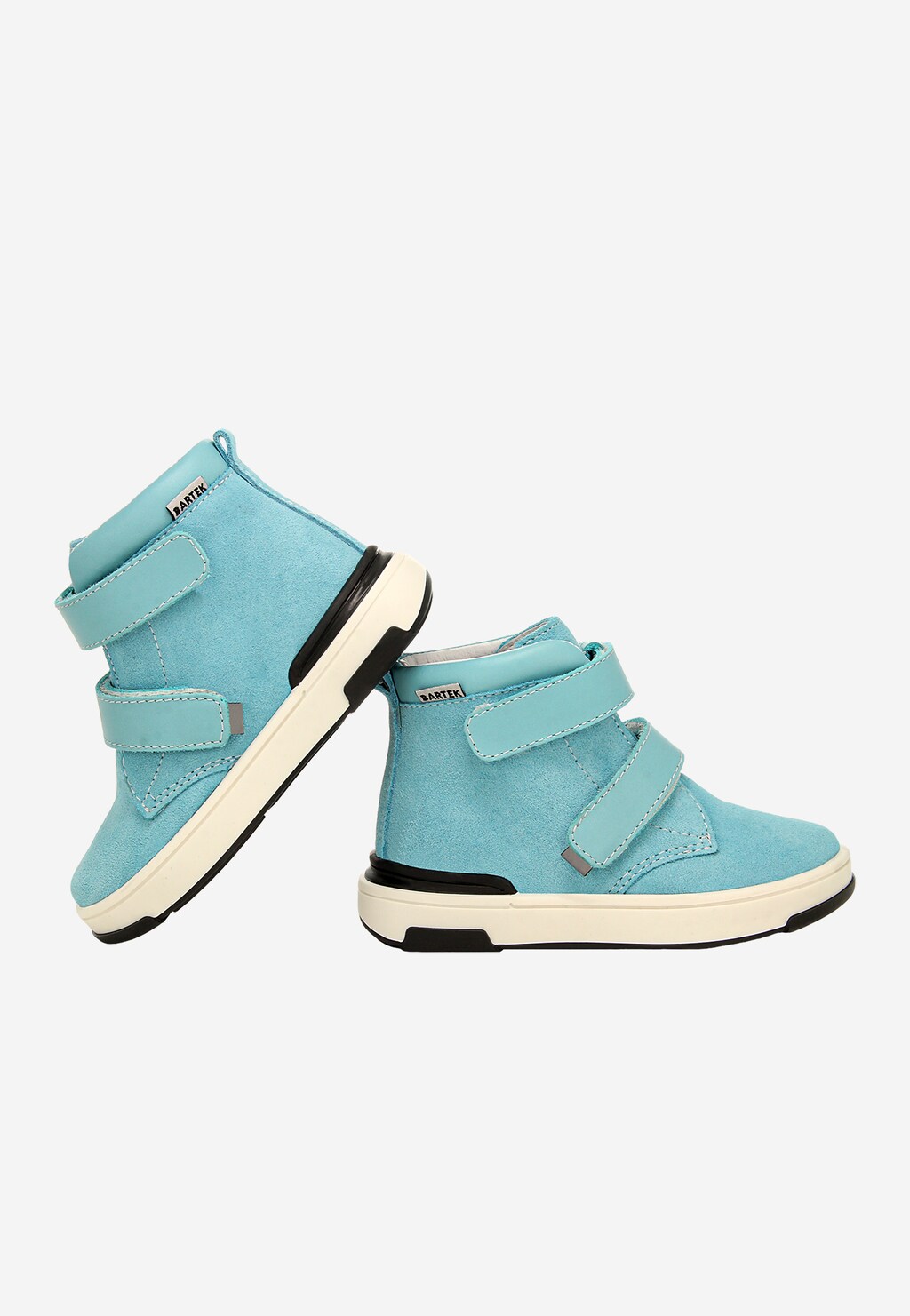 Tyrkysové členkové topánky BARTEK 1198505 z kombinácie semiša a hladkej kože Widok 9