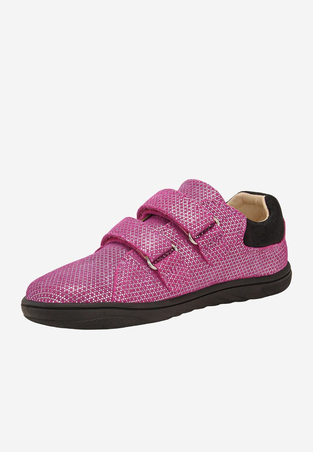 Ružové poltopánky barefoot s ligotavým vzorom BARTEK 83005-65 Widok 4