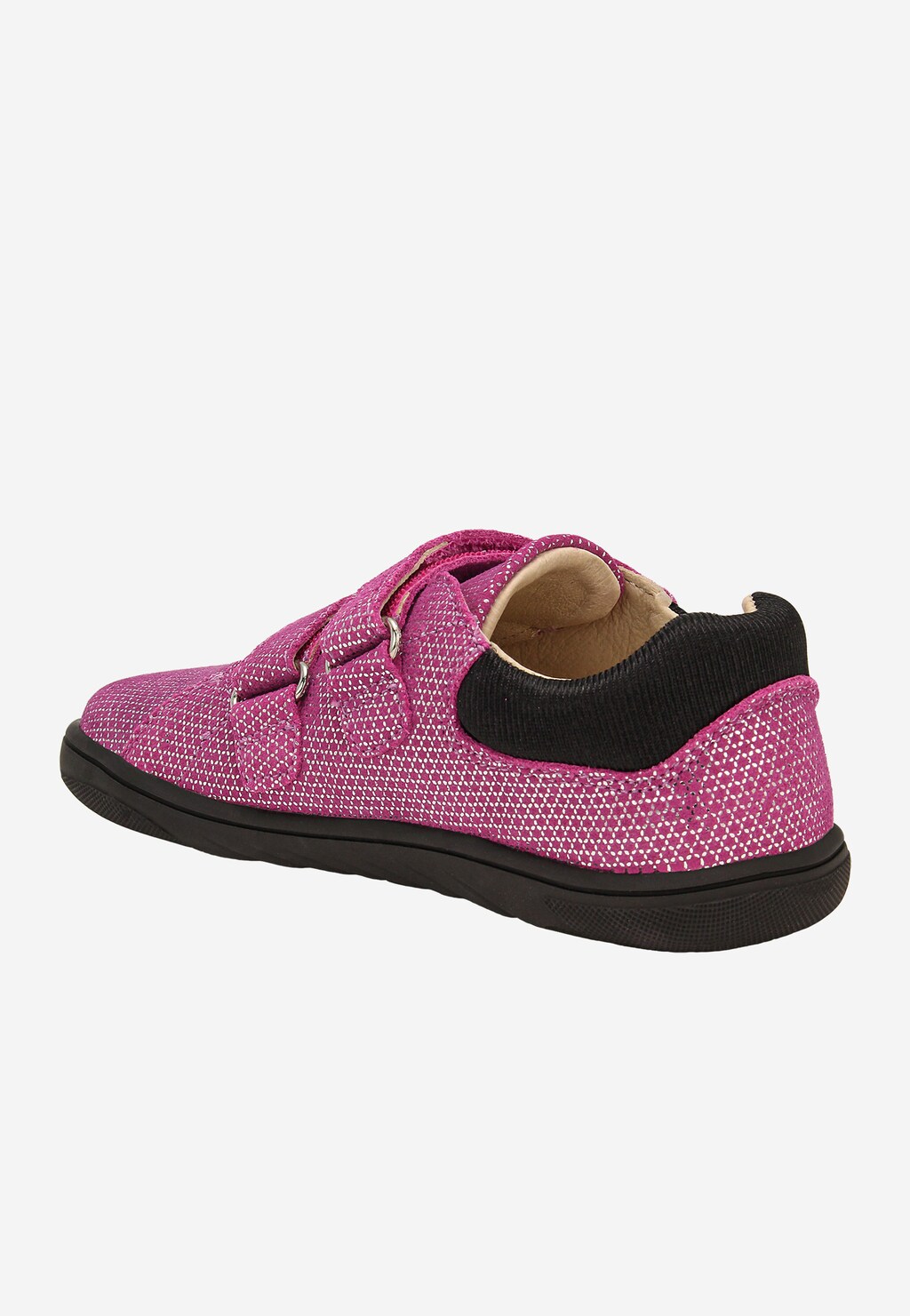 Ružové poltopánky barefoot s ligotavým vzorom BARTEK 83005-65 Widok 5