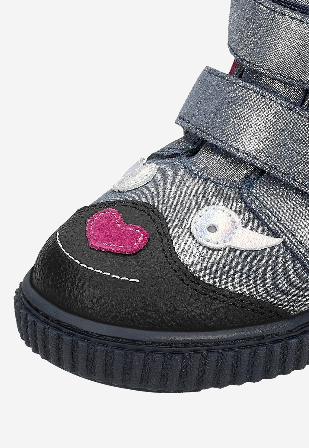 Kotníkové boty BARTEK 84006-69, pro dívky, stříbrné + černé Widok 8