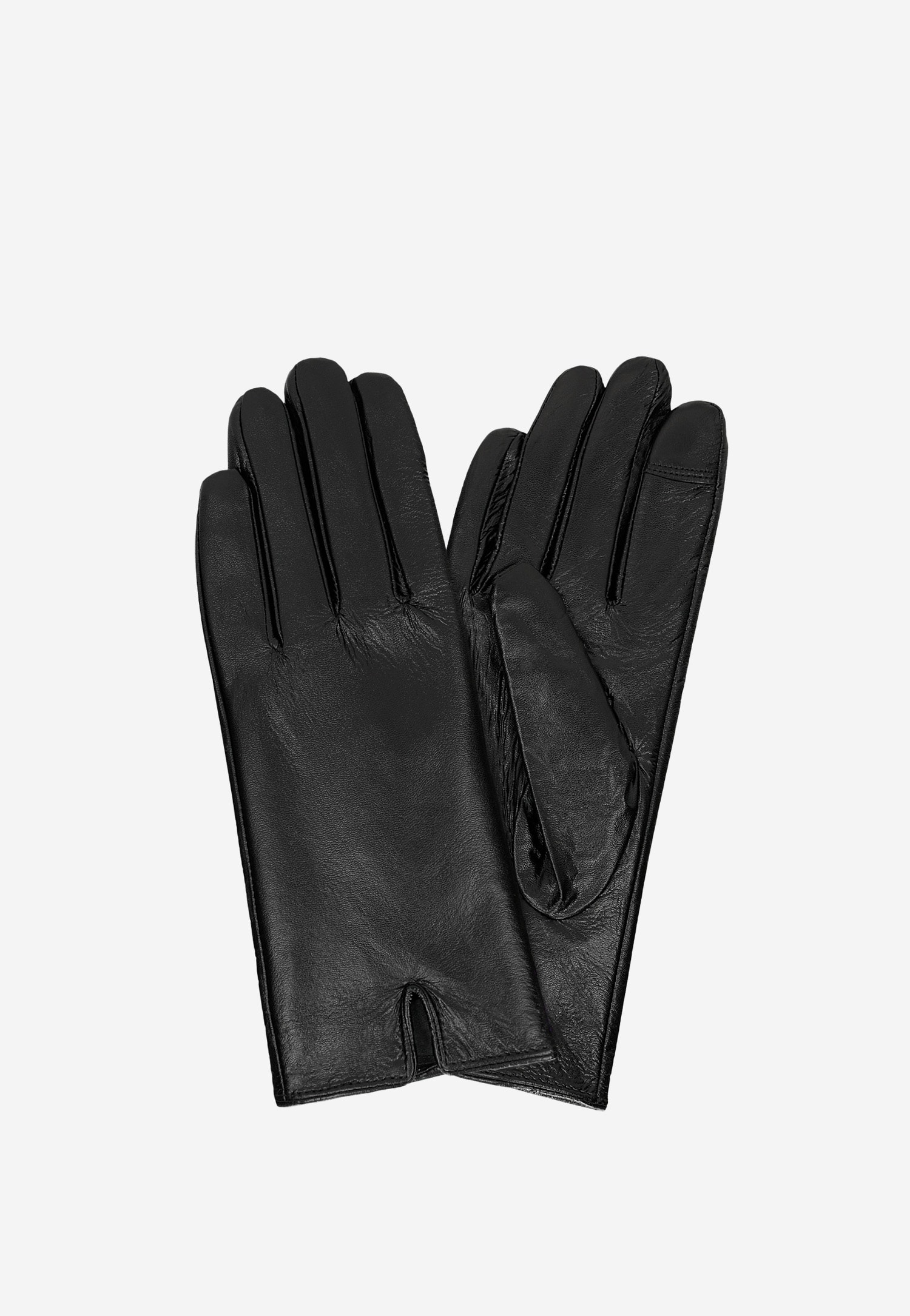 Mănuși din piele neagră cu căptușeală antibacteriană damă 98115-51 Widok 2