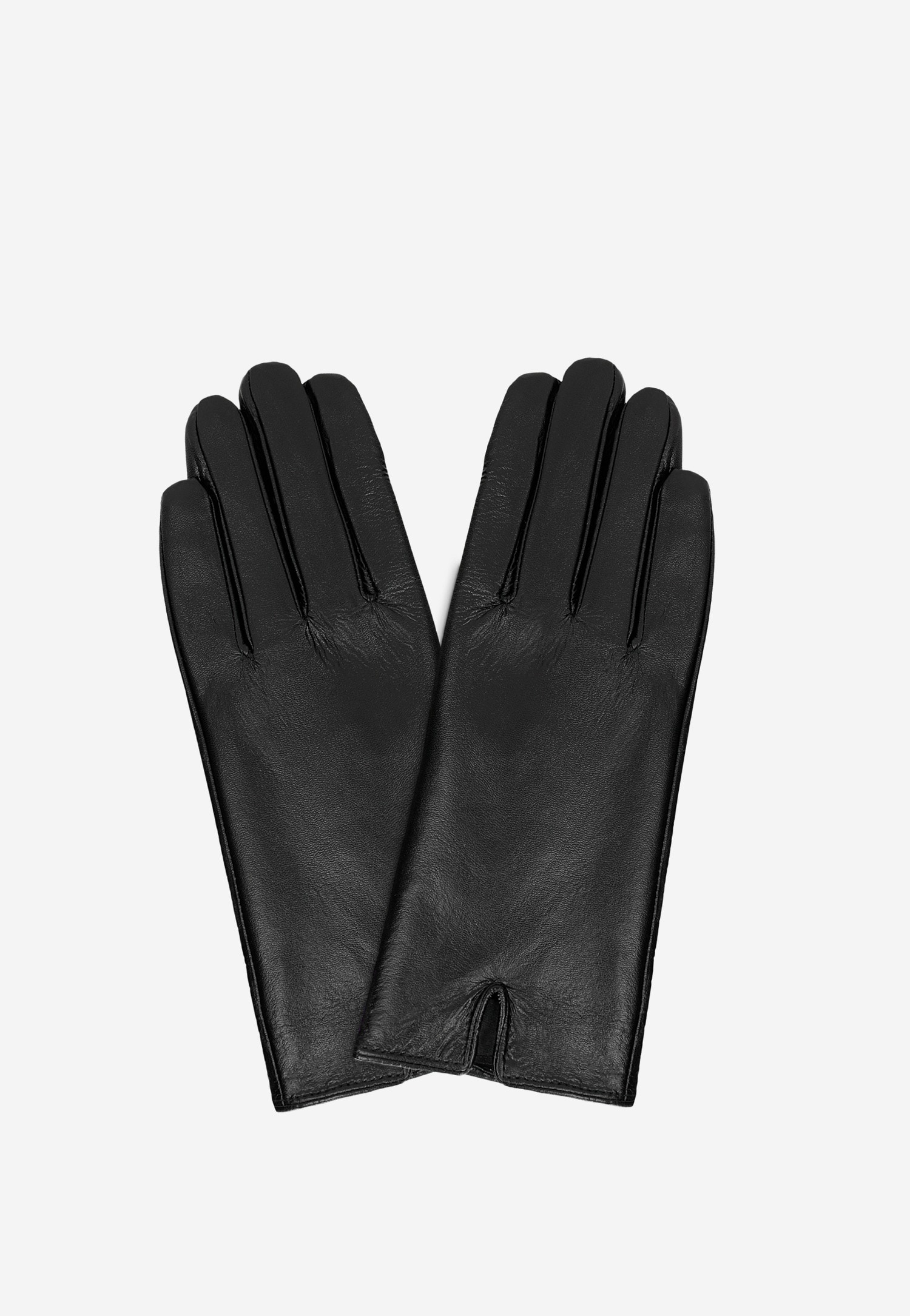 Mănuși din piele neagră cu căptușeală antibacteriană damă 98115-51 Widok 3