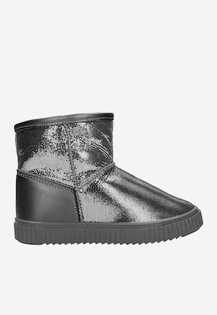 Zateplené kotníkové boty BARTEK 7037-BAX0, pro dívky, stříbrné