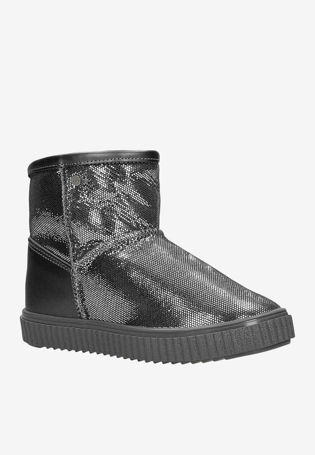 Zateplené kotníkové boty BARTEK 7037-BAX0, pro dívky, stříbrné Widok 3