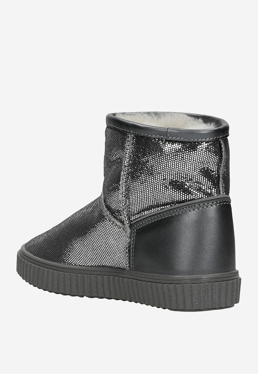 Zateplené kotníkové boty BARTEK 7037-BAX0, pro dívky, stříbrné Widok 4