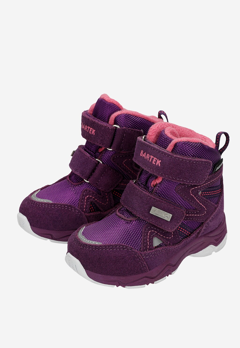 Zateplené členkové topánky BARTEK 14654004, pre dievčatá, fialové Widok 8