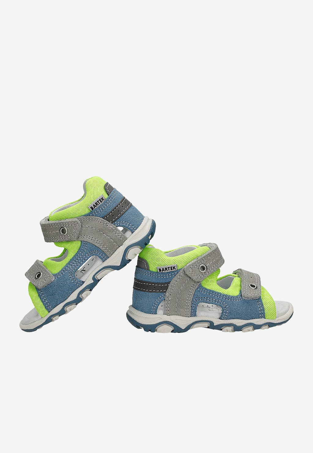 Sandály BARTEK 11848-024, pro chlapce, modro-šedo-zelené Widok 7