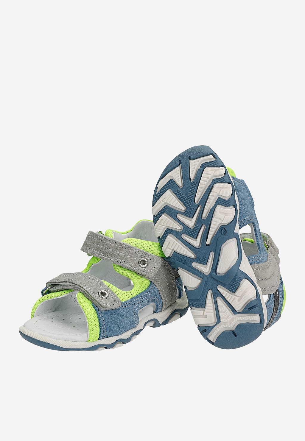 Sandály BARTEK 11848-024, pro chlapce, modro-šedo-zelené Widok 8