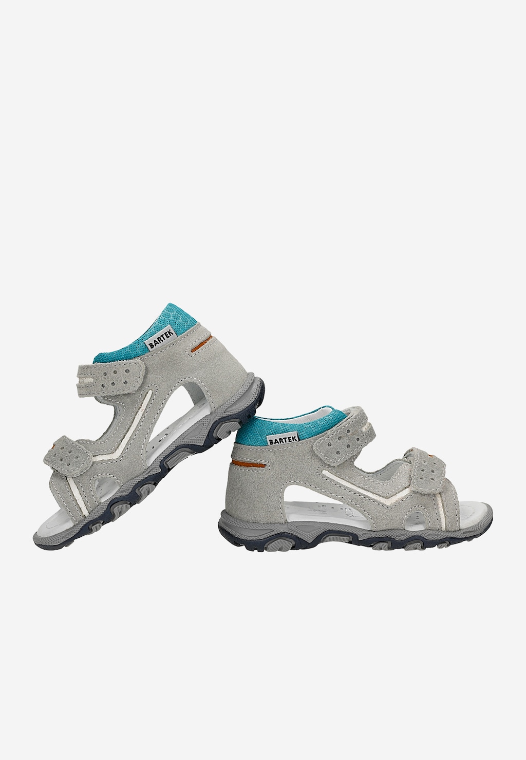 Sandále BARTEK 118250-30, pre chlapcov, sivé Widok 7