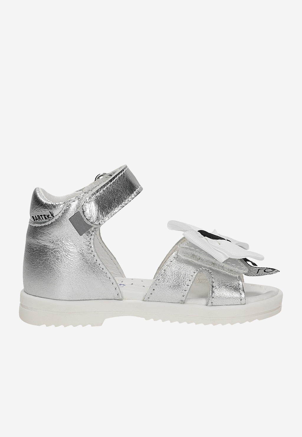 Sandály BARTEK 11534009, pro dívky, stříbrné Widok 2