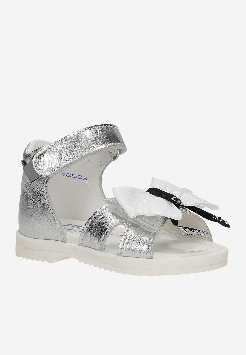Sandály BARTEK 11534009, pro dívky, stříbrné Widok 3