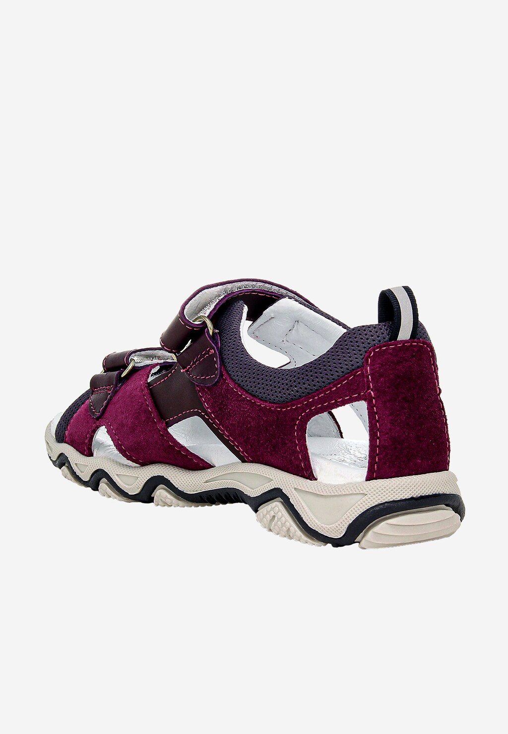 Fioletowo-bordowe sandały BARTEK 1669701 Widok 4