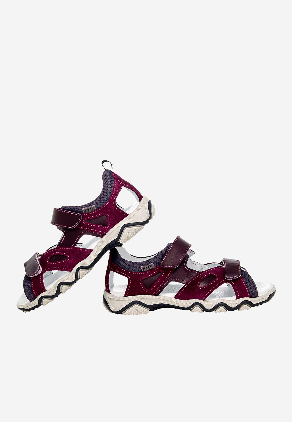 Fioletowo-bordowe sandały BARTEK 1669701 Widok 6