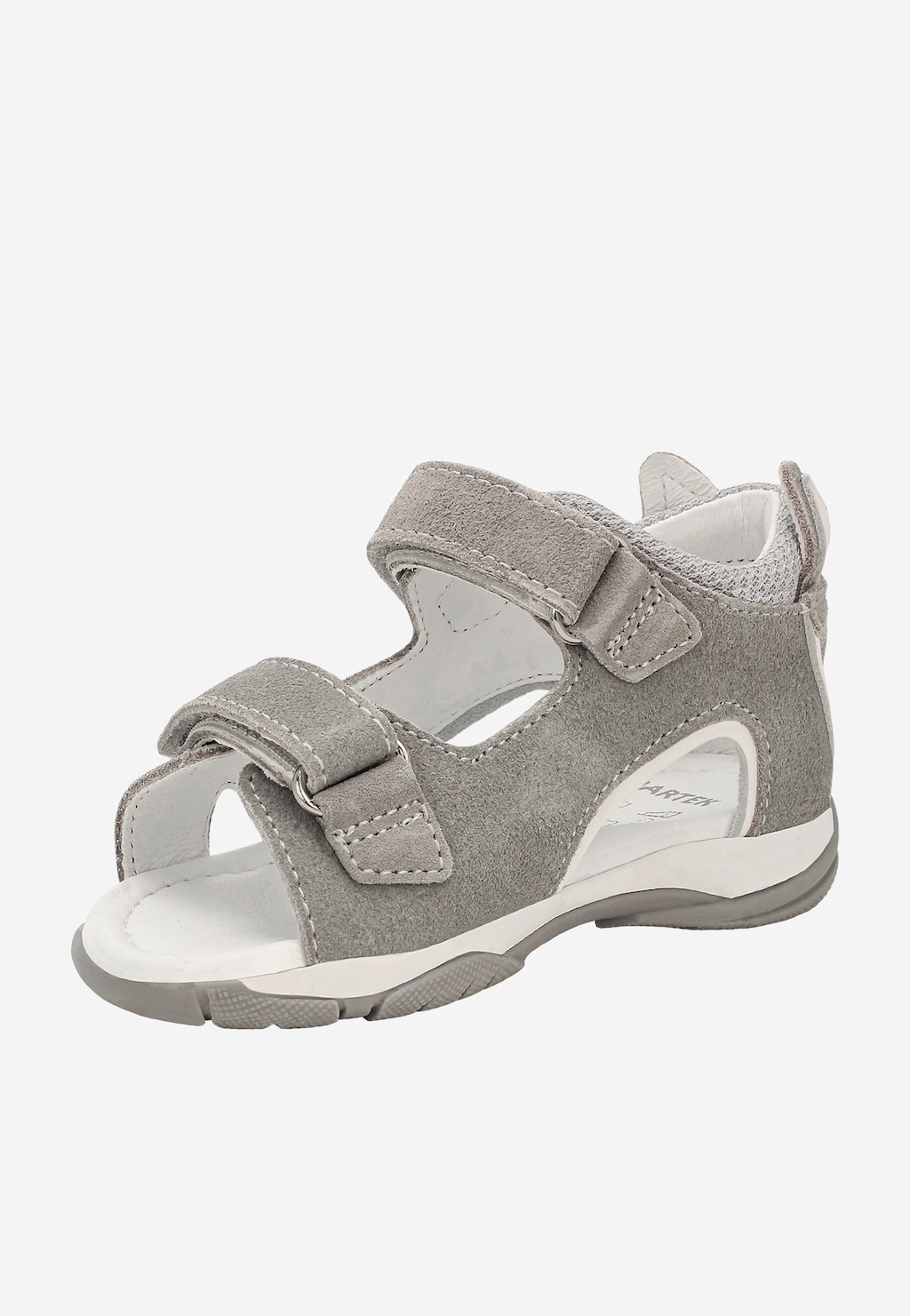 Šedé dětské sandály s aplikací vlka na patě BARTEK 84411-80 Widok 4