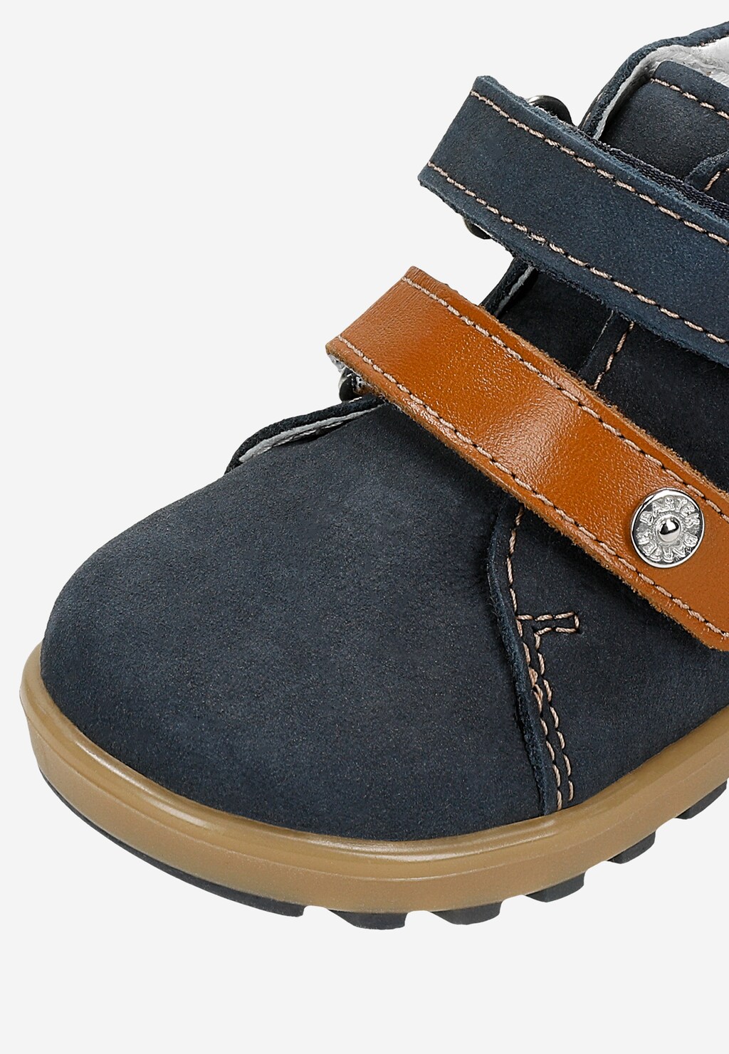 Granatowe trzewiki z brązowymi wstawkami BARTEK 86315-71 Widok 7