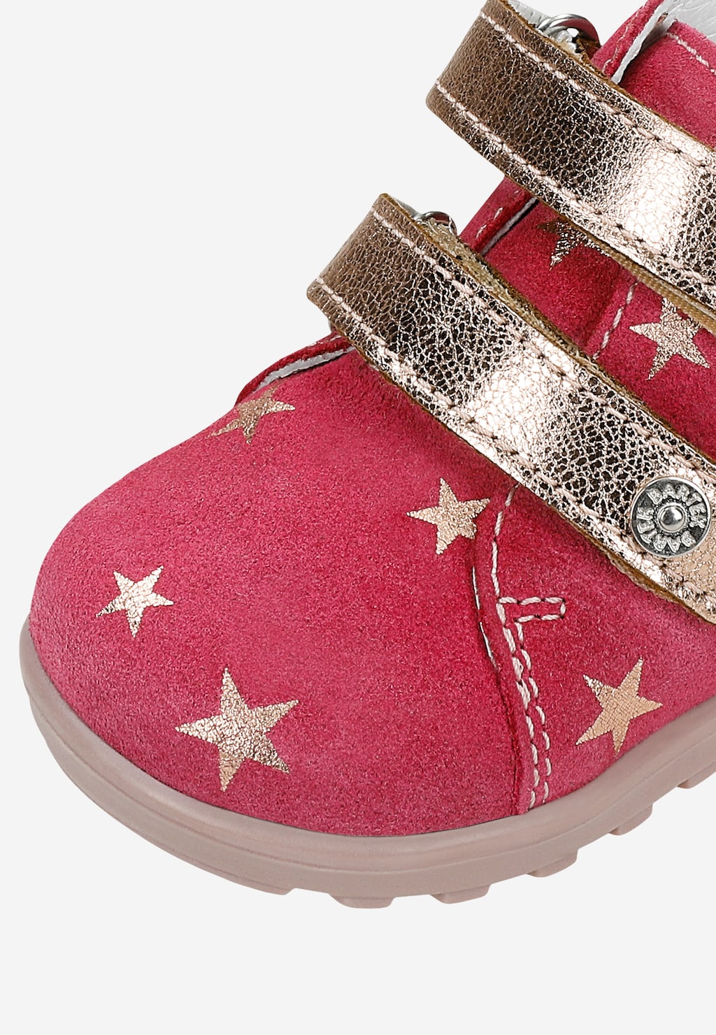 Růžové kotníčkové boty se zlatými hvězdičkami BARTEK 86315-78 Widok 8