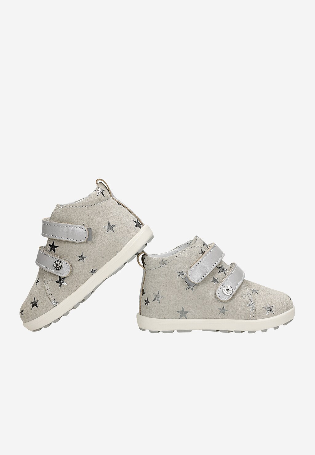 Popielate trzewiki BARTEK 86315-79 ze srebrnymi gwiazdkami Widok 6