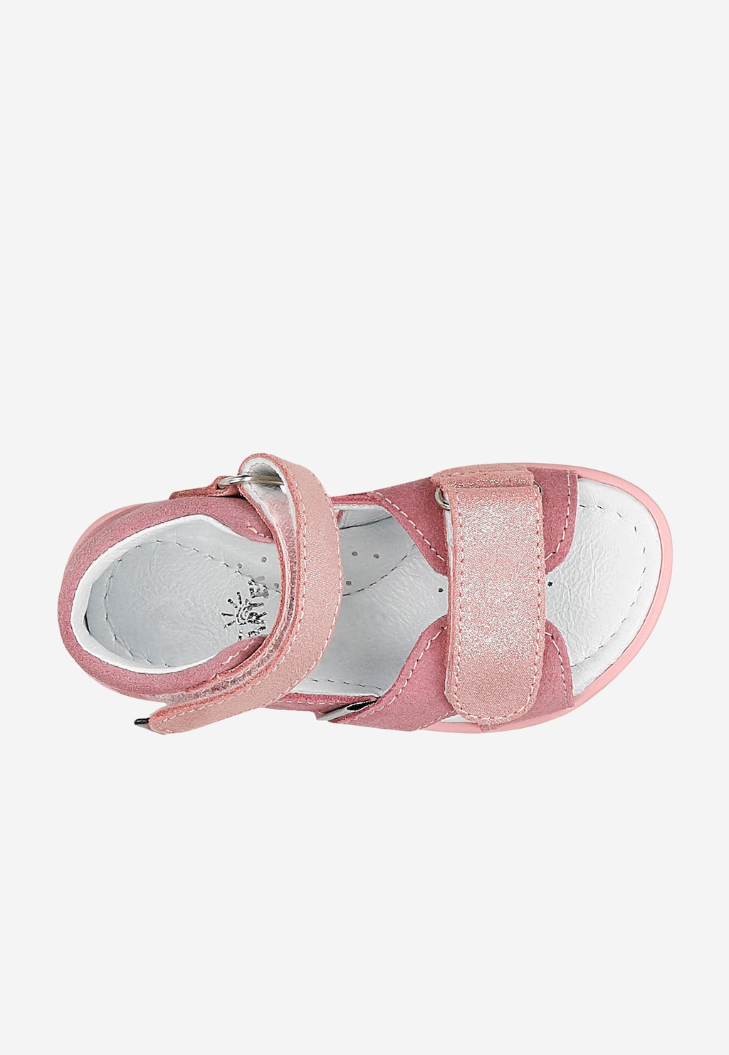 Růžové dívčí sandály 11227016 s lesklou ozdobou Widok 5