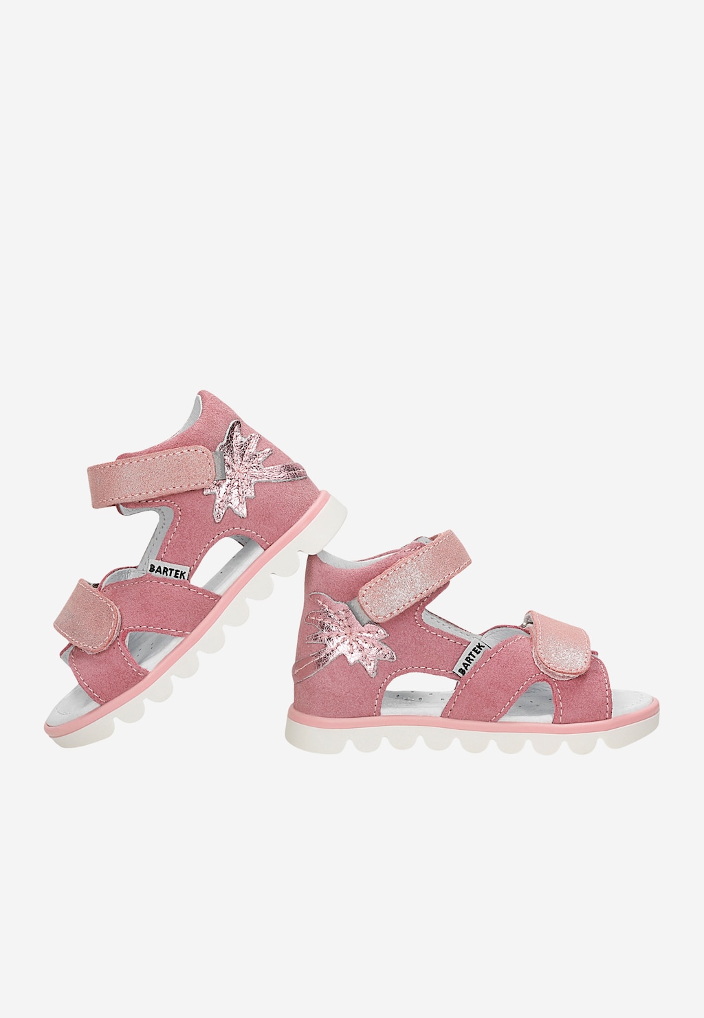 Růžové dívčí sandály 11227016 s lesklou ozdobou Widok 7