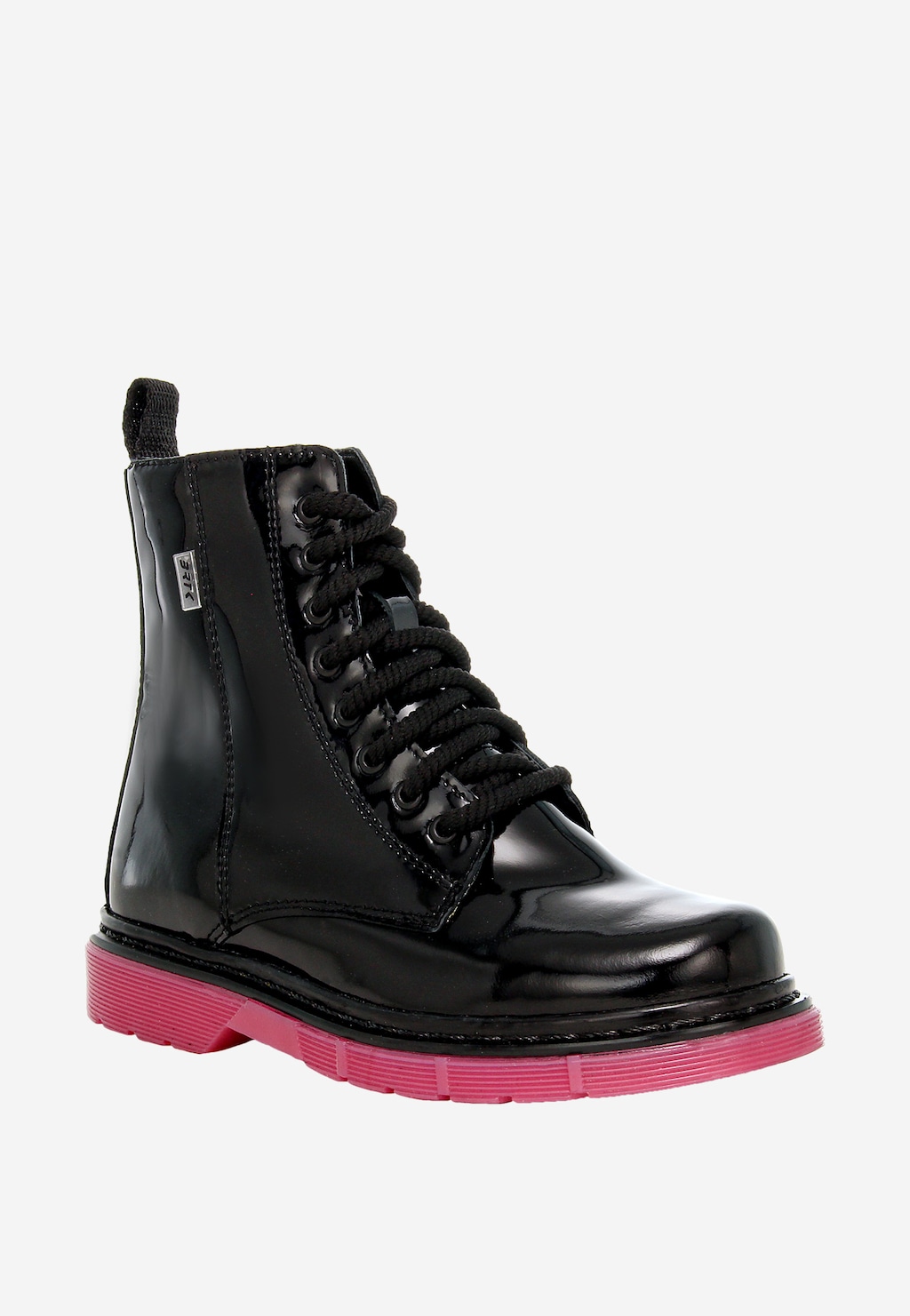 Černé dívčí kotníčkové boty BARTEK s růžovou podrážkou 1429301 Widok 3