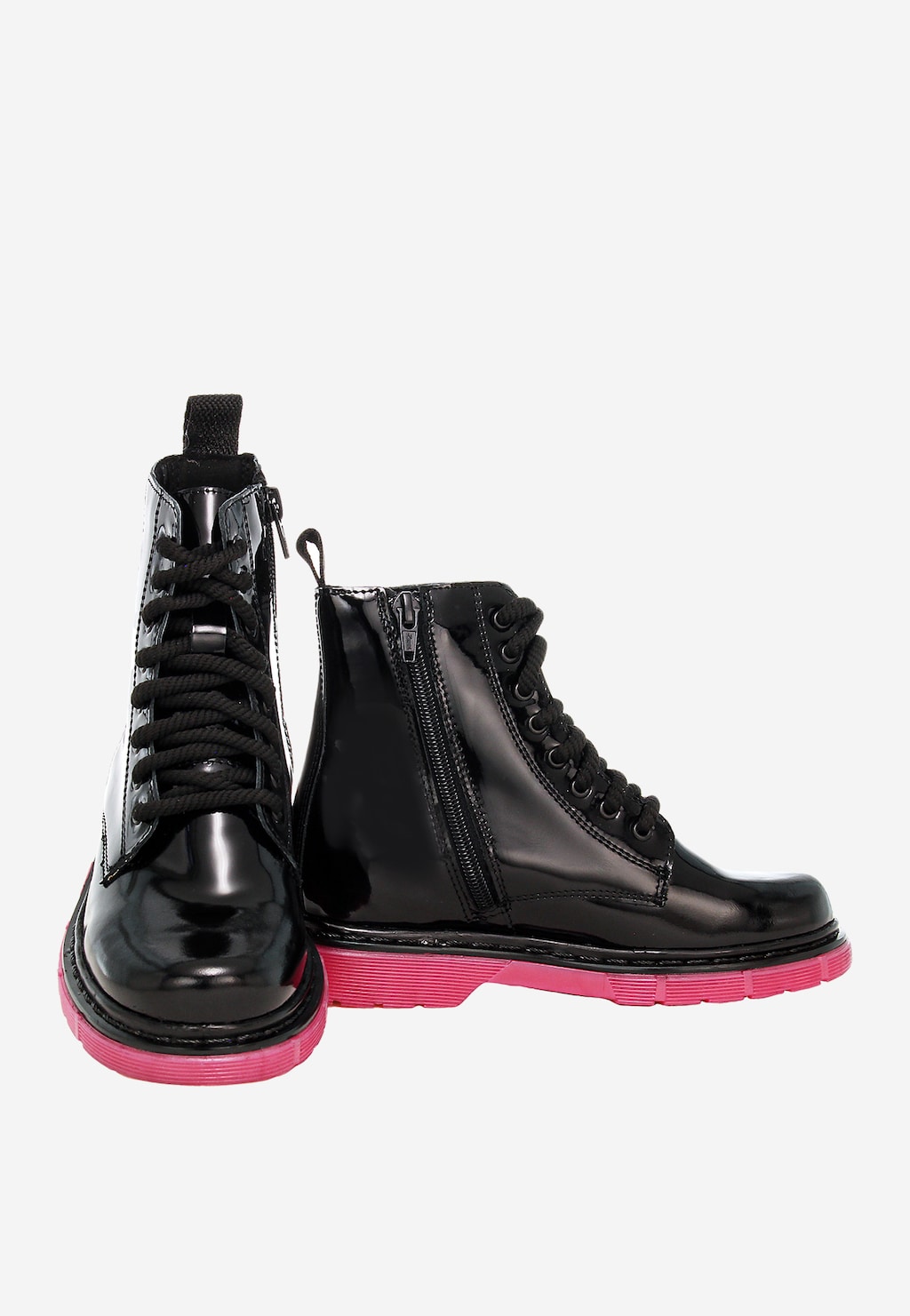 Černé dívčí kotníčkové boty BARTEK s růžovou podrážkou 1429301 Widok 8