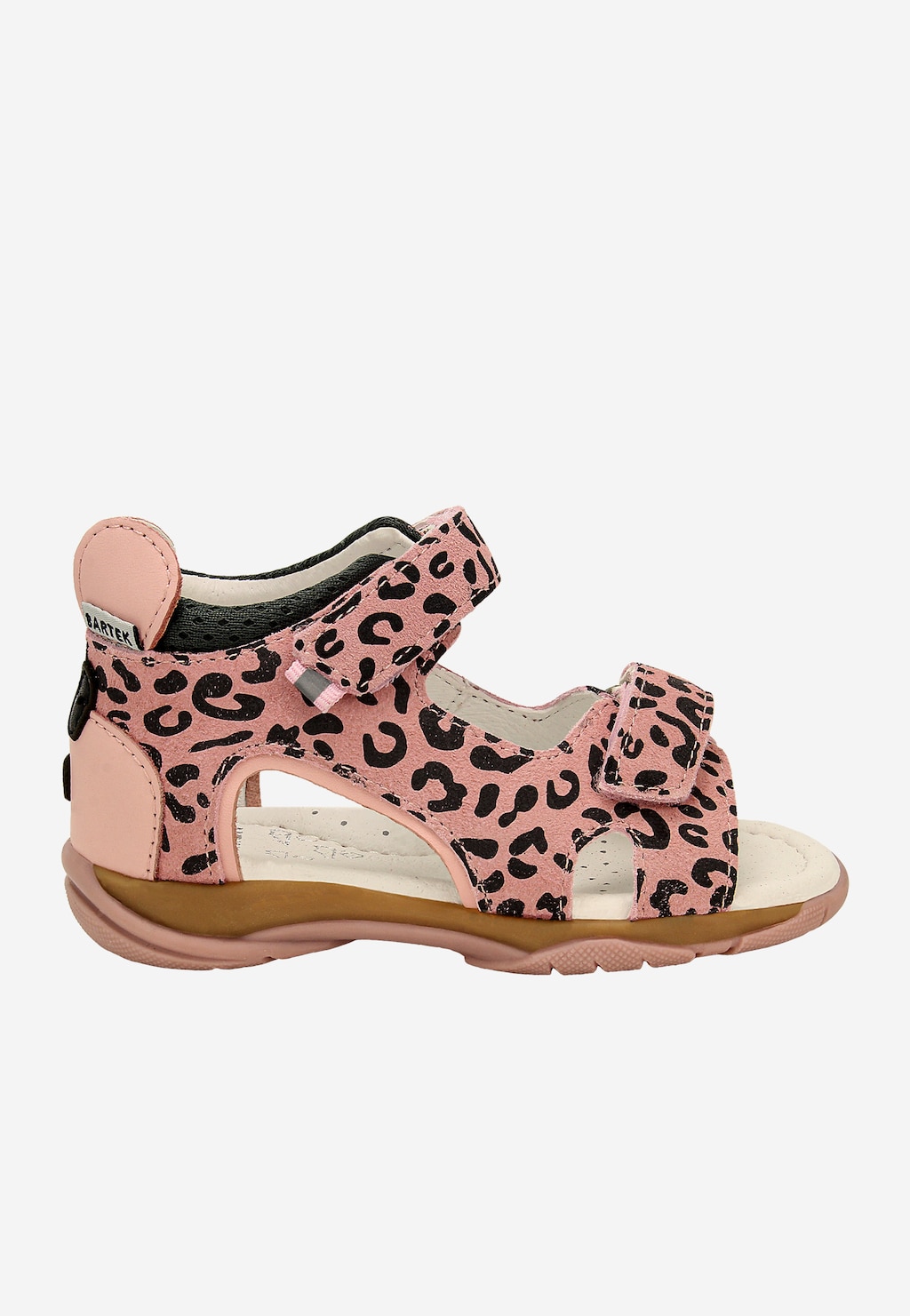 Růžové sandály s leopardím vzorem pro dívky BARTEK 84410-64 Widok 2