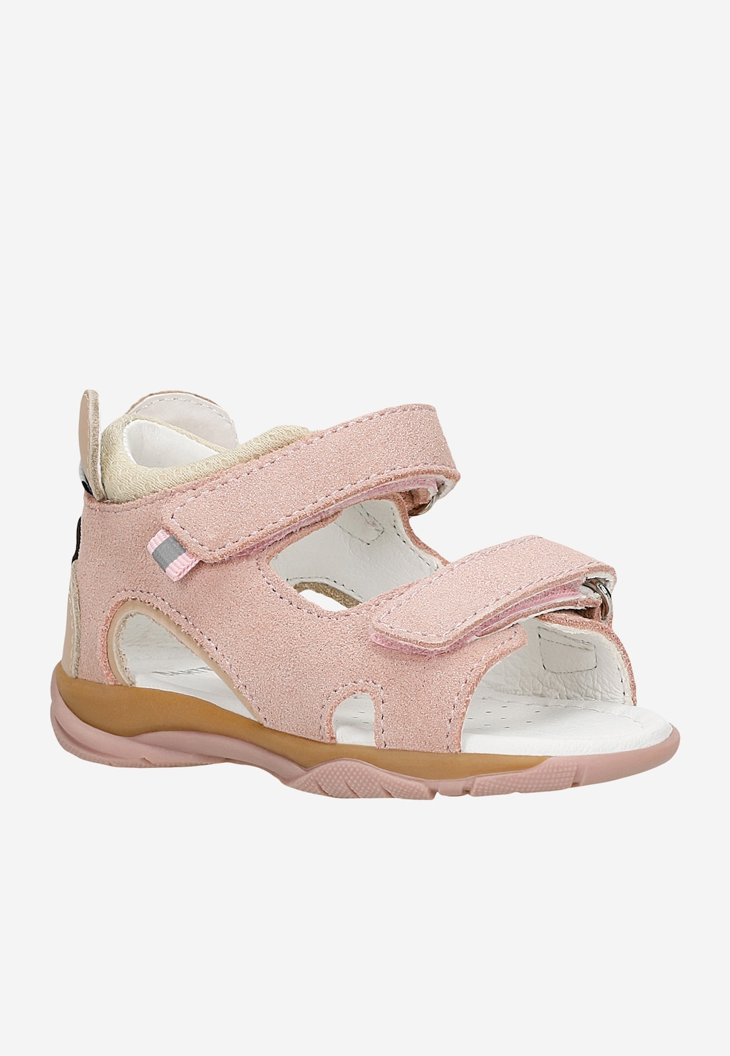Svetloružové sandále BARTEK s úsmevom vzadu Widok 3