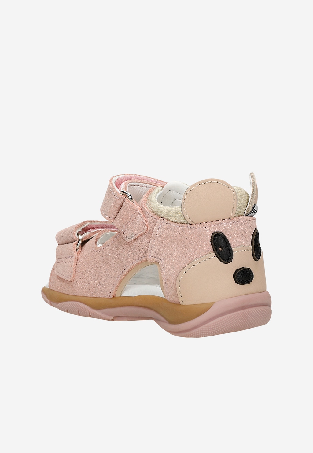 Svetloružové sandále BARTEK s úsmevom vzadu Widok 4