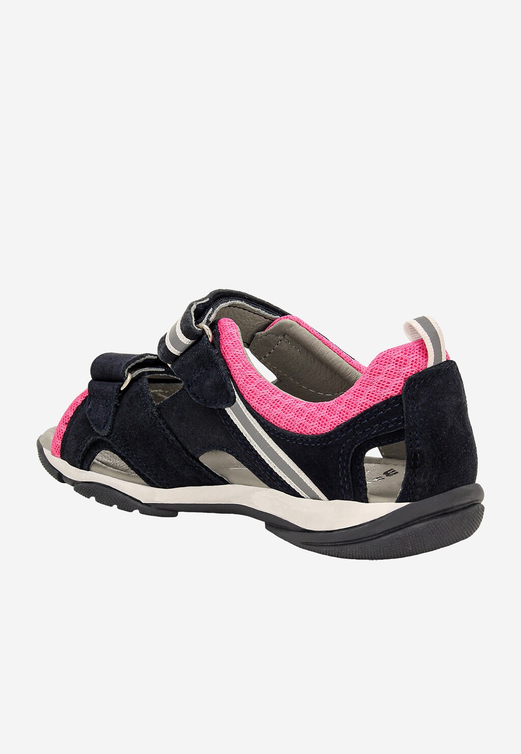 Tmavomodro-ružové sandále BARTEK 84414-65 so suchým zipsom Widok 5