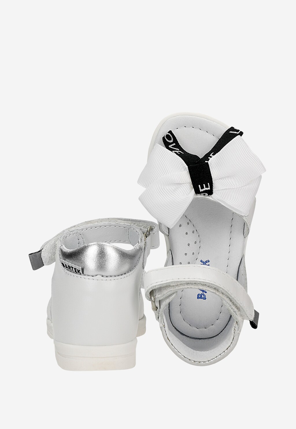 Sandály BARTEK 11534002, pro dívky, bílé Widok 9