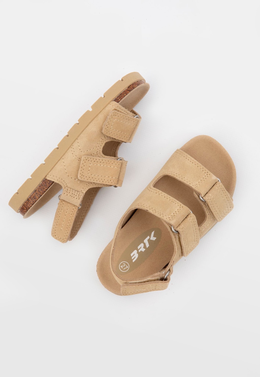 Beżowe sandały na korkowej podeszwie BARTEK 89000-14 Widok 9