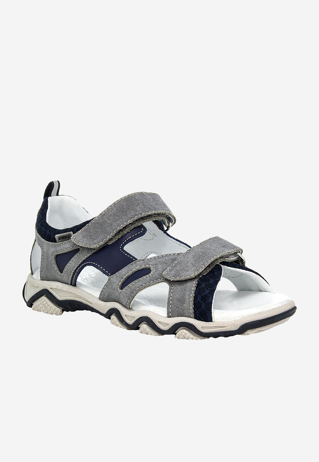 Szare sandały z granatowymi wstawkami BARTEK 19697-03 Widok 2