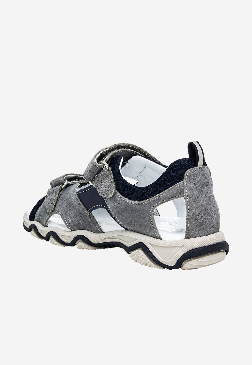 Szare sandały z granatowymi wstawkami BARTEK 19697-03 Widok 4