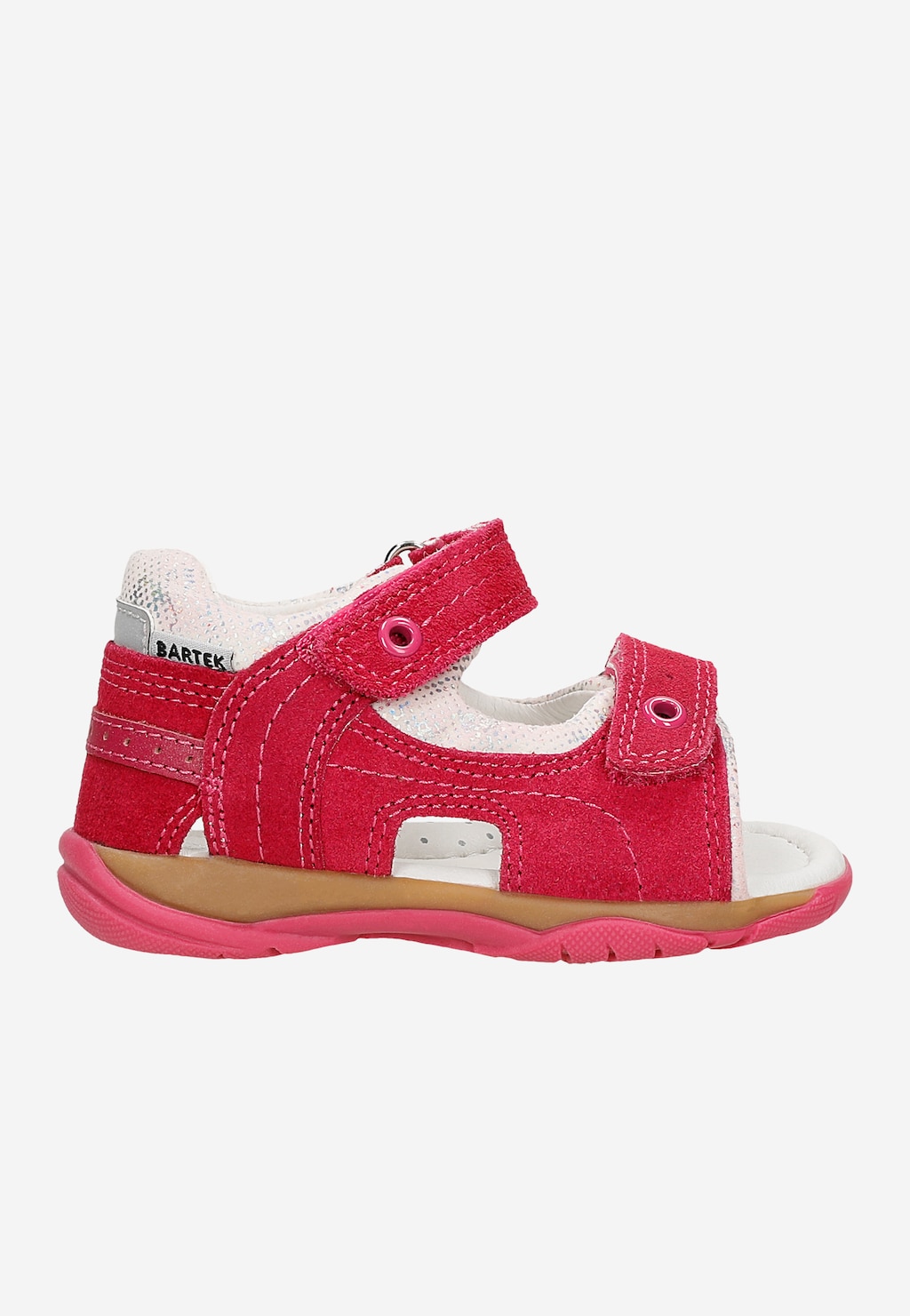 Różowe sandały ze skóry naturalnej dla dziewcząt BARTEK 84408-65 Widok 1