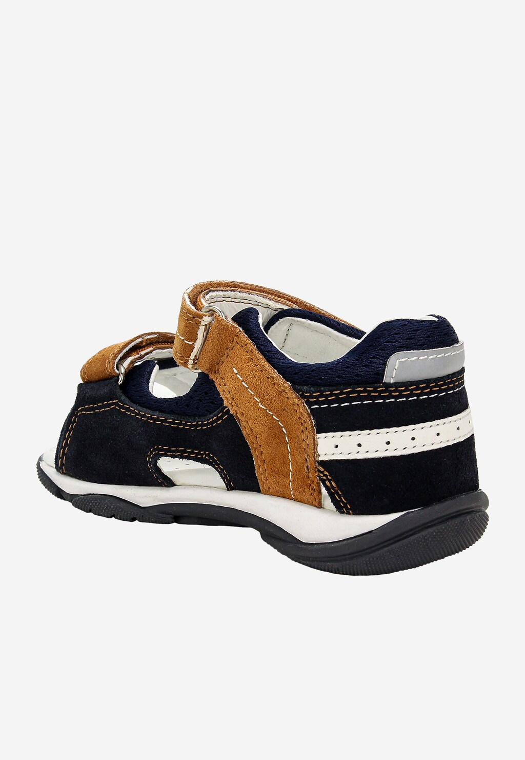 Tmavě modré sandály pro chlapce s hnědými detaily BARTEK 84408-66 Widok 5