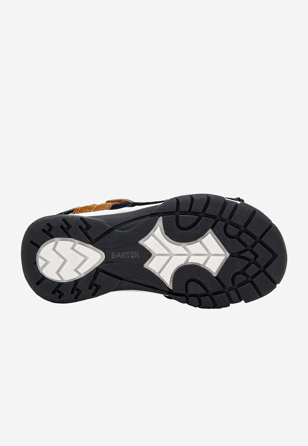 Tmavě modré sandály pro chlapce s hnědými detaily BARTEK 84408-66 Widok 7