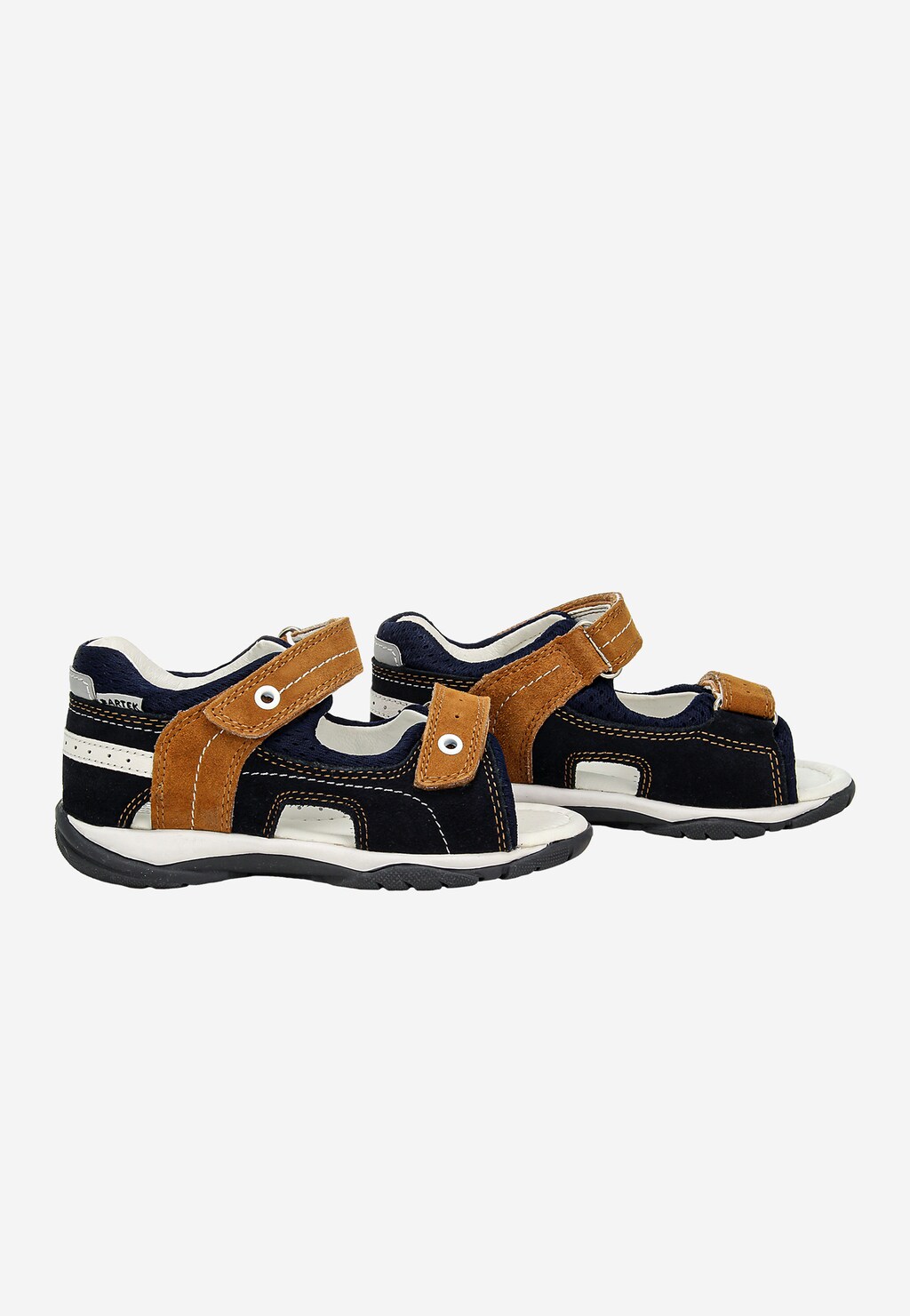 Tmavě modré sandály pro chlapce s hnědými detaily BARTEK 84408-66 Widok 8
