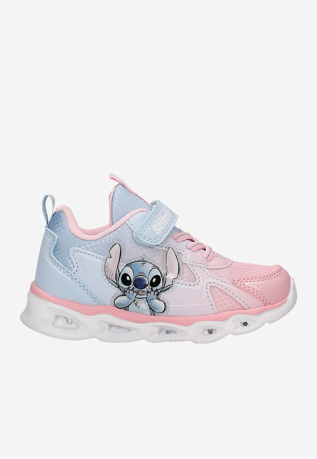 Niebiesko-różowe sneakersy Stitch ze świecącą podeszwą BARTEK 87038-15 Widok 1