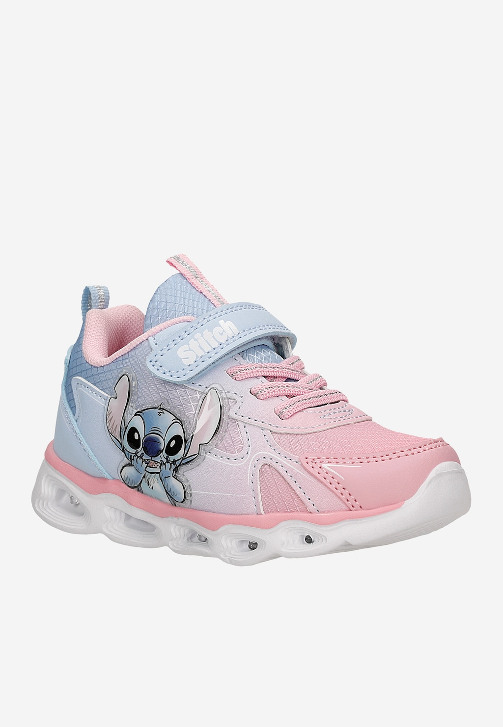 Niebiesko-różowe sneakersy Stitch ze świecącą podeszwą BARTEK 87038-15 Widok 2