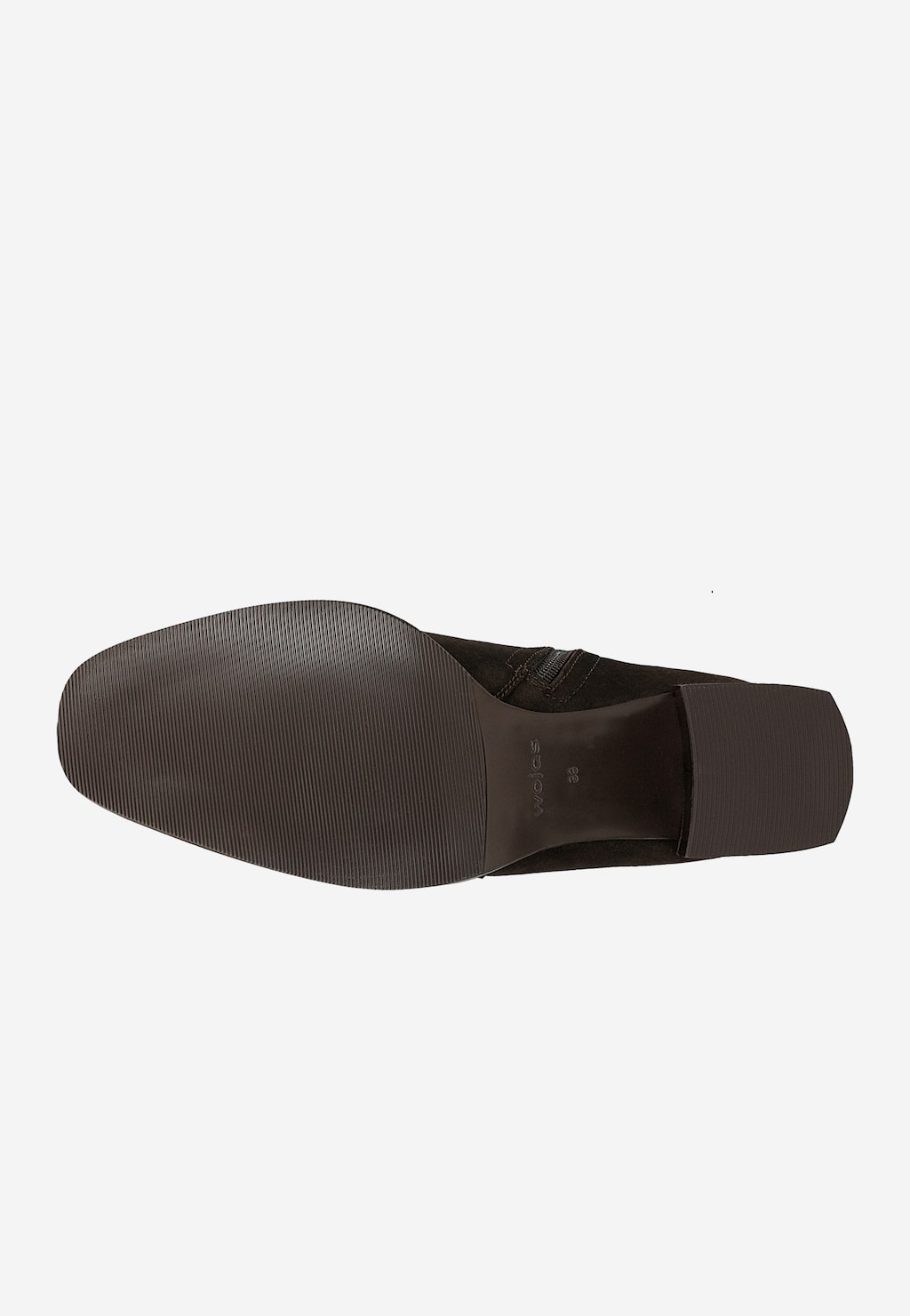 Brązowe botki skarpetkowe zapinane na zamek 55318-82 Widok 5