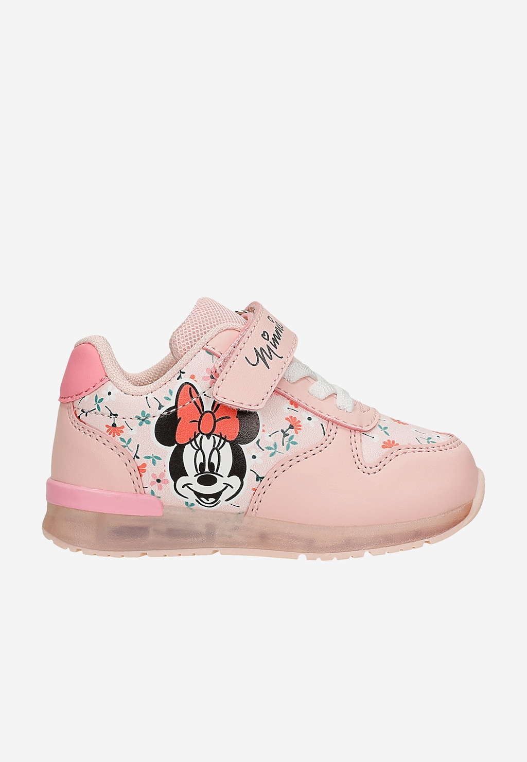 Różowe sneakersy Minnie Mouse ze świecącą podeszwą BARTEK 87027-15 Widok 1