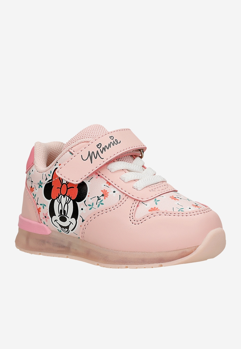 Różowe sneakersy Minnie Mouse ze świecącą podeszwą BARTEK 87027-15 Widok 2