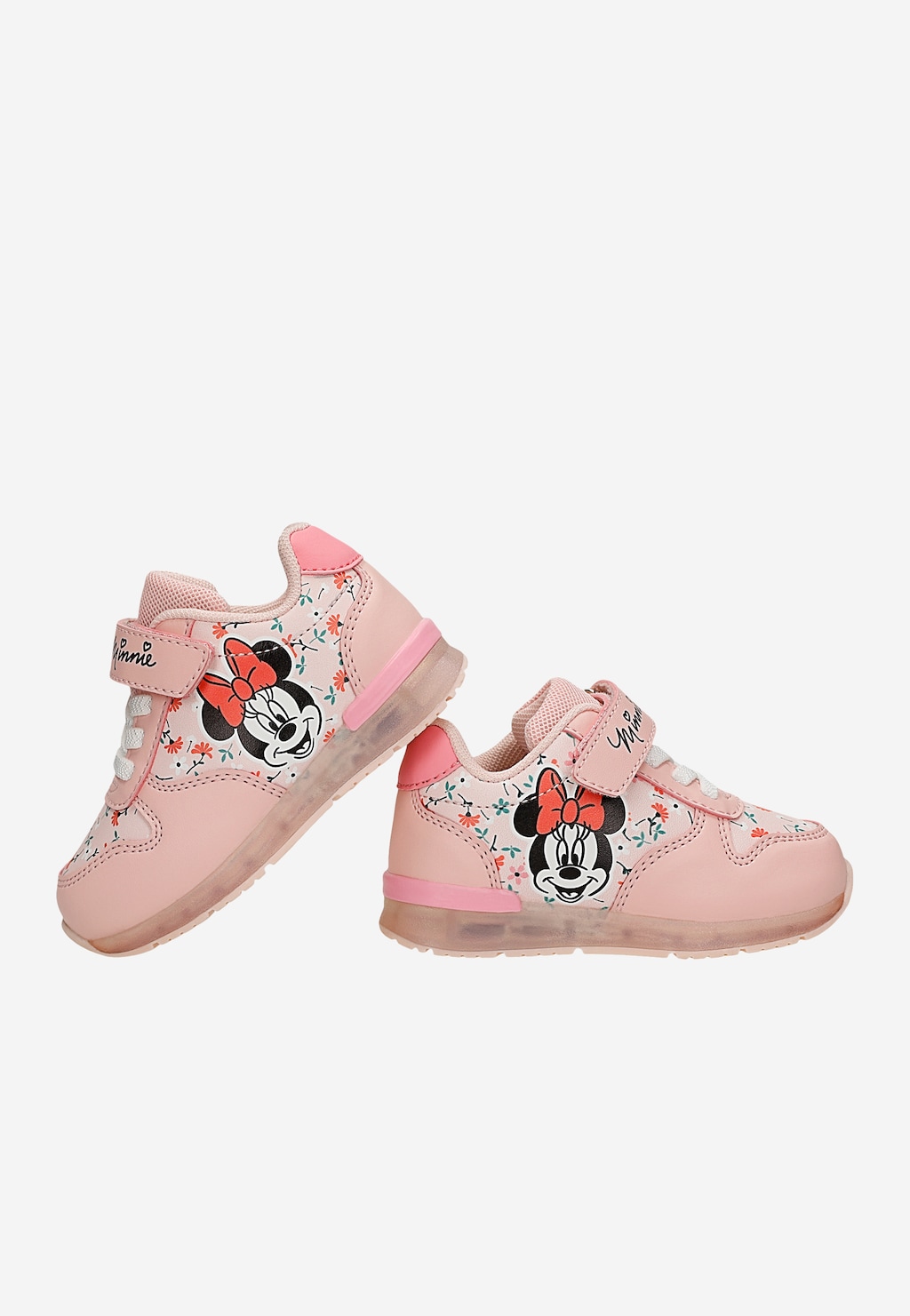 Różowe sneakersy Minnie Mouse ze świecącą podeszwą BARTEK 87027-15 Widok 6
