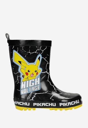 Czarne kalosze dziecięce Pikachu BARTEK 86702-11