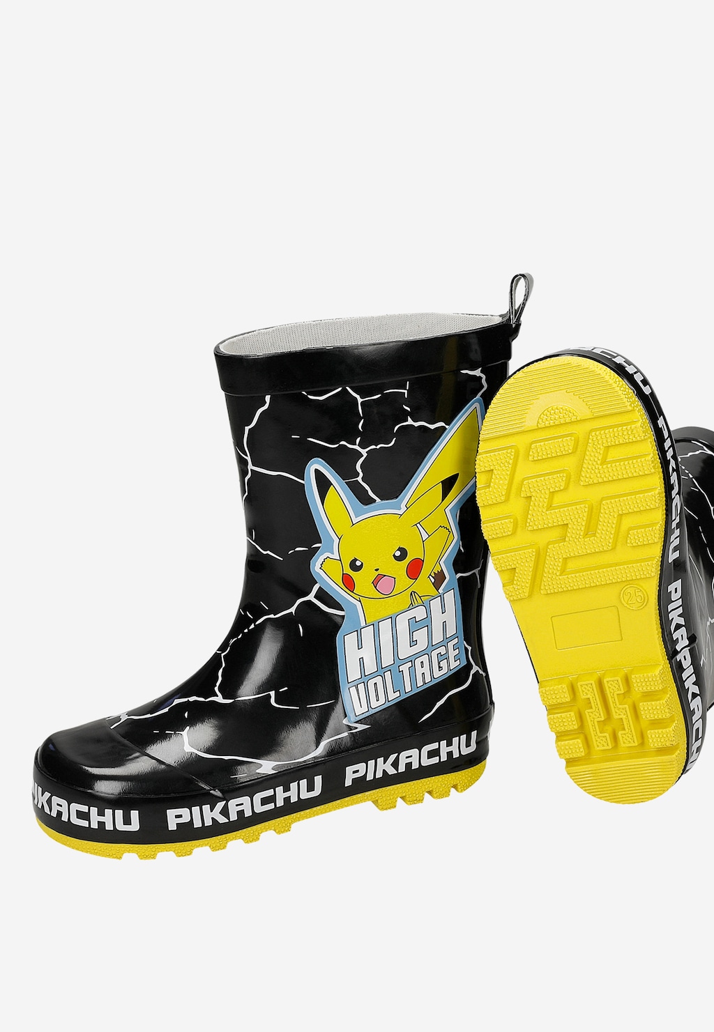 Czarne kalosze dziecięce Pikachu BARTEK 86702-11 Widok 8