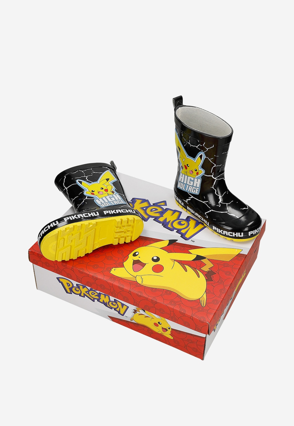 Czarne kalosze dziecięce Pikachu BARTEK 86702-11 Widok 9